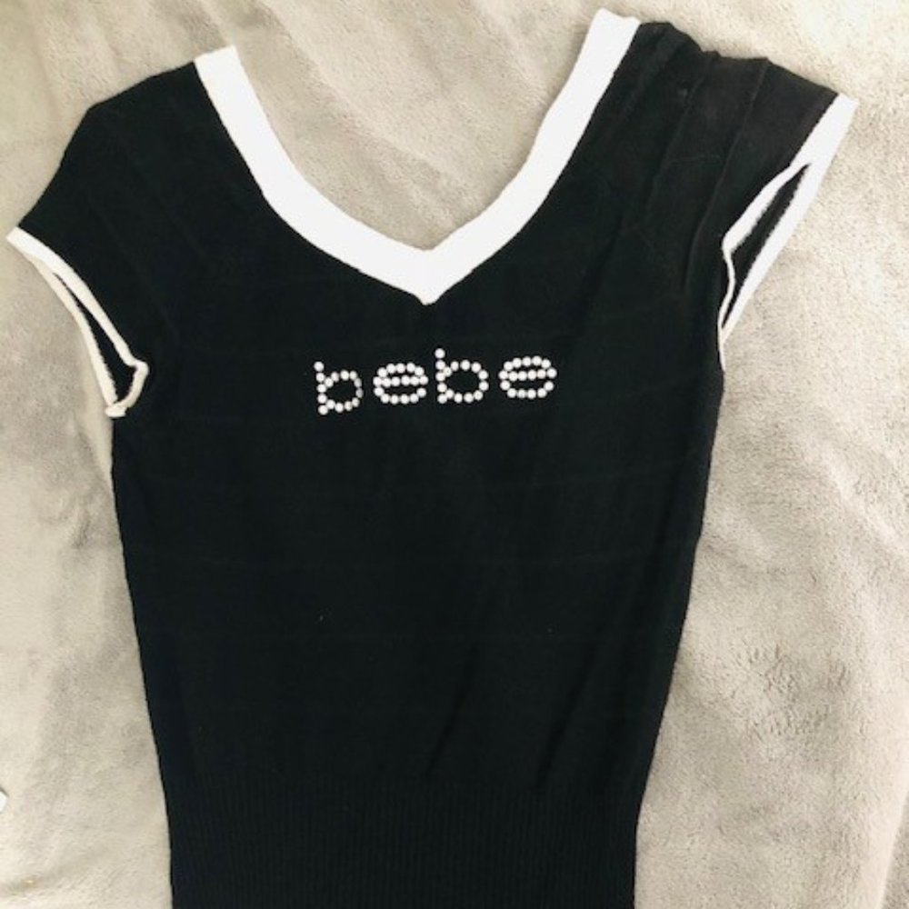 Bebe Swarovski crystal top